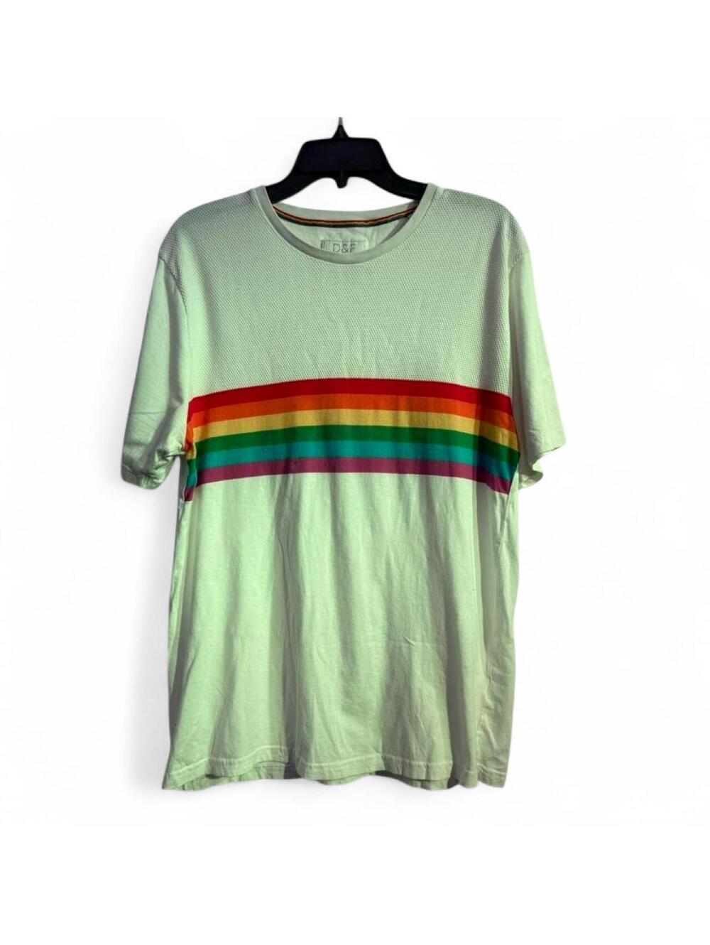 D&F Ricky Singh Men's Rainbow Tshirt